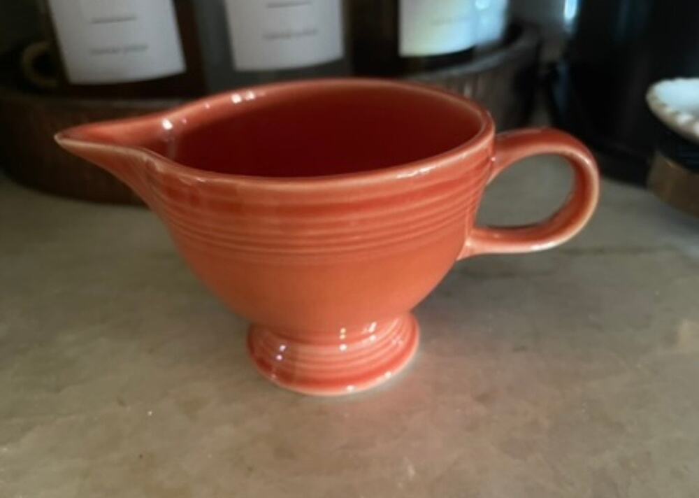 vintage 97' Fiesta ware persimmon creamer vintage